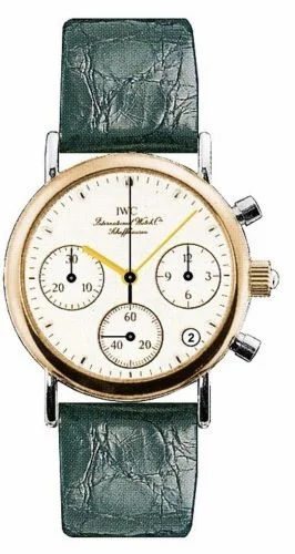 IWC Portofino Lady Chronograph MecaQuartz Stainless Steel / Rose Gold / White / Alligator IW3730-11 (IW373011)